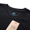 T-shirt ALPHA INDUSTRIES SMALL LOGO czarno-niebieski (black blue) 188505 93