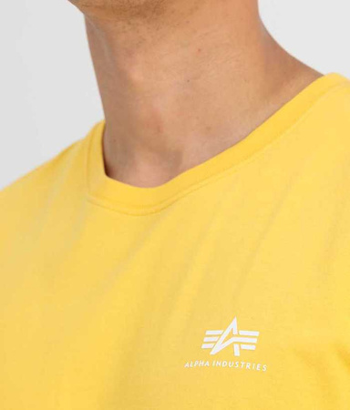 T-shirt ALPHA INDUSTRIES SMALL LOGO żółty (solar yellow) 188505 670