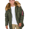 Kurtka parka ALPHA INDUSTRIES POLAR JACKET ciemnozielona (dark green) 123144 257