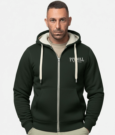Bluza/kożuch PIT BULL RUFFIN DETROIT dark green rozpinana