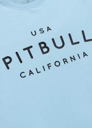T-shirt PIT BULL USA CAL 190 spandex błękitny (light blue)