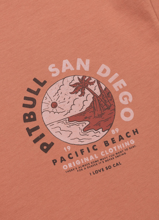 T-shirt PIT BULL  PLANET SURF pale salmon