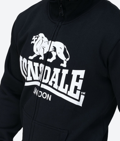 Bluza LONSDALE GARRIGILL czarna rozpinana