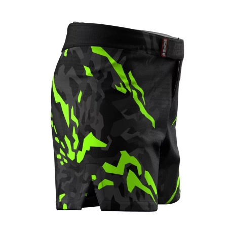Spodenki athletic EXTREME HOBBY BLACK PANTHER limonkowe