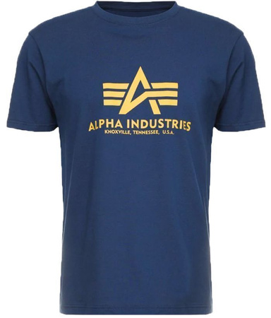 T-shirt ALPHA INDUSTRIES BASIC granatowy (new navy) 100501 435