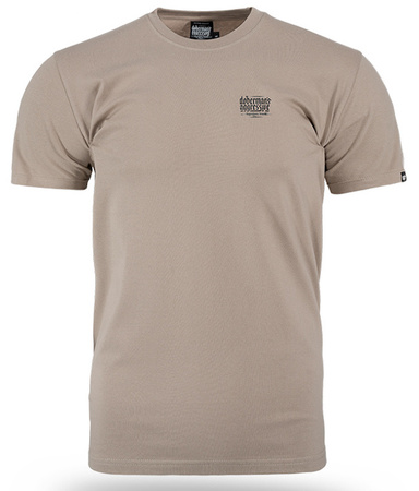 T-shirt DOBERMANS BASIC LOGO TS357 beżowy