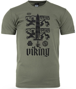 T-shirt DOBERMANS VIKING LION TS371 army