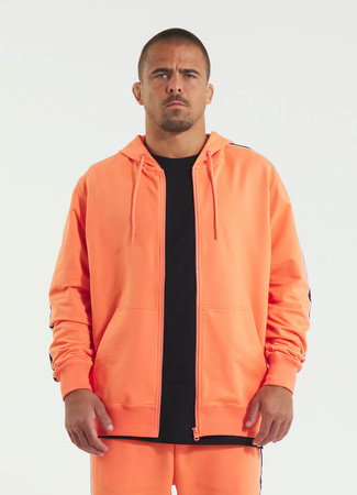 Bluza PIT BULL Tricot Terry TAPE NUGGET bright salmon rozpinana