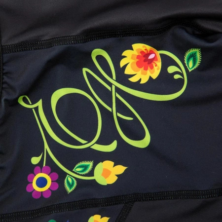 Legginsy Sportowe Damskie Folk 3/4