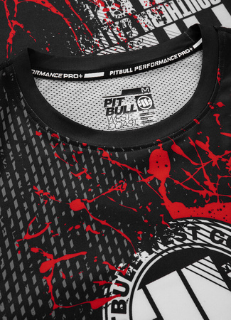 Koszulka sportowa MESH Performance PIT BULL BLOOD DOG 2 długi rękaw czarny