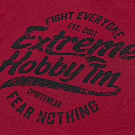 Bluza EXTREME HOBBY WHEEL prosta bordowa