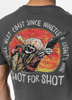 T-shirt PIT BULL SHOT FOR SHOT grafitowy