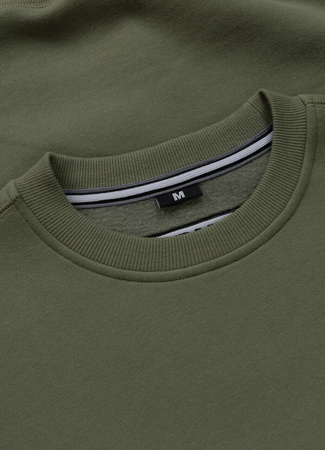 Bluza PIT BULL SMALL LOGO oliwkowa (olive) prosta