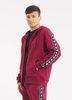 Bluza PIT BULL Tricot Terry TAPE NUGGET bordowa rozpinana