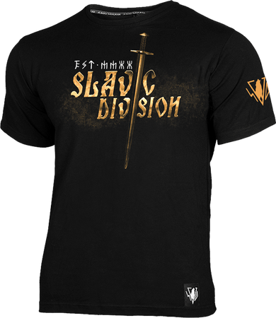 T-shirt SLAVIC DIVISION WOLNI LUDZIE 2 czarny