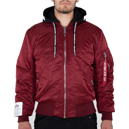 Kurtka ALPHA INDUSTRIES MA-1 ZHP bordowa (burgundy) 118101 184