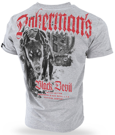 T-shirt DOBERMANS BLACK DEVIL TS154 szary
