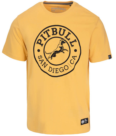 T-shirt PIT BULL SAN DIEGO CA pale yellow