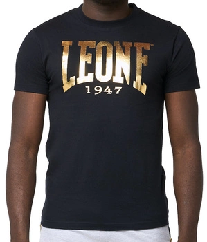 T-shirt LEONE NEW GOLD czarny