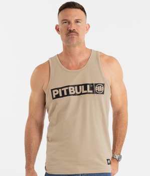 Tank top PIT BULL SLIM FIT HILLTOP beżowy (pale sand)