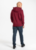 Bluza PIT BULL CLASSIC LOGO bordowa kaptur