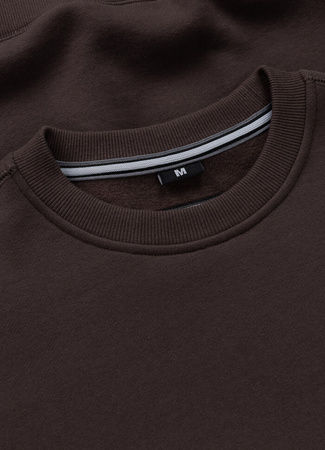 Bluza PIT BULL SMALL LOGO dark chocolate prosta