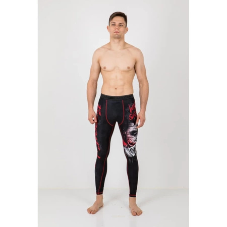 Legginsy męskie EXTREME HOBBY WHY SO SERIOUS czarny