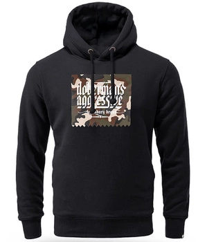 Bluza DOBERMANS CLASSIC CAMO BK395 kaptur czarna