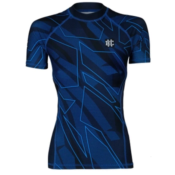 Short sleeve rashguard damski EXTREME HOBBY SHADOW niebieski