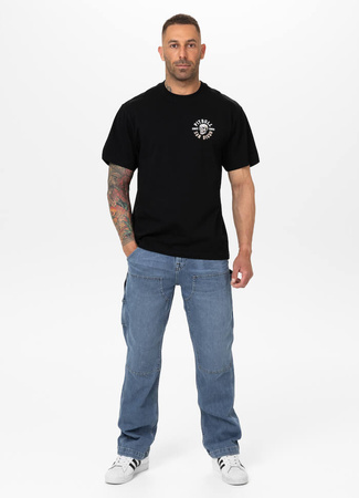 T-shirt PIT BULL Loose Fit SKULL LOGO czarny