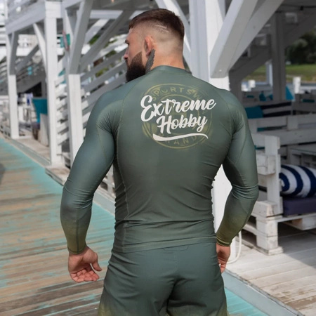 Longsleeve rashguard EXTREME HOBBY BADGE khaki