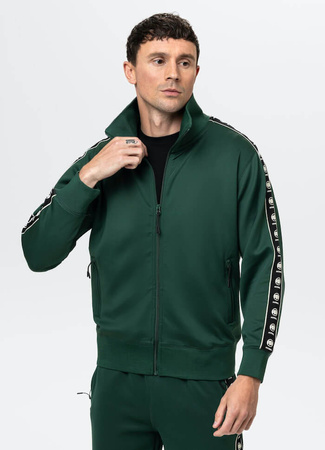 Bluza PIT BULL OLDSCHOOL POWERS zielona (bottle green) stójka