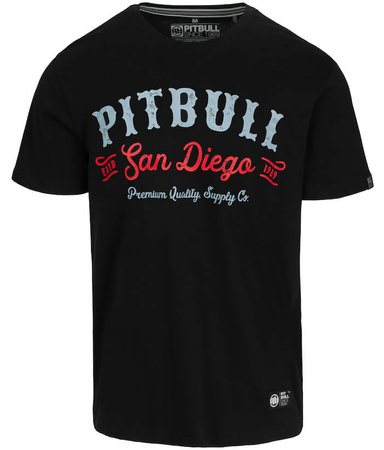 T-shirt PIT BULL STRENGTH &  RESPECT czarny