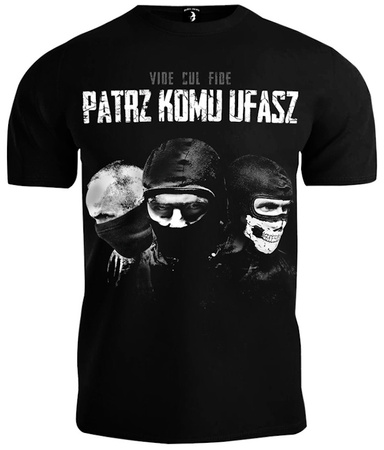 T-shirt PUBLIC ENEMY PATRZ KOMU UFASZ czarny