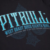 T-shirt PIT BULL BLUE SKULL czarny