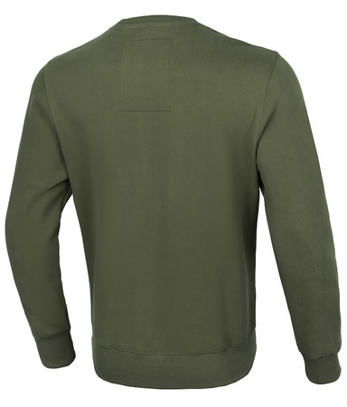 Bluza PIT BULL SMALL LOGO oliwkowa (dark olive) prosta