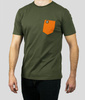 T-shirt ENCLAVA SINGLE POCKET oliwkowy