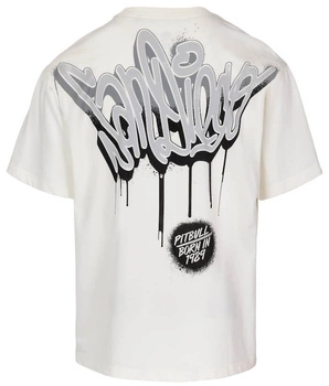 T-shirt PIT BULL Heavy Weight 210 Loose Fit GRAFFITI off white
