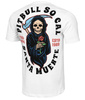 T-shirt PIT BULL Garment Washed SANTA MUERTE 210 biały