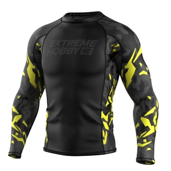 Longsleeve Rashguard EXTREME HOBBY BLACK PANTHER żółty