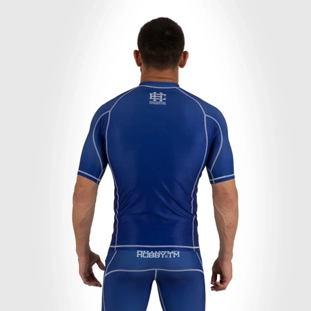 Short sleeve rashguard EXTREME HOBBY TRACE niebieski