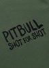 T-shirt PIT BULL SHOT FOR SHOT sage green