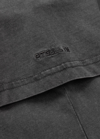T-shirt damski PIT BULL Denim Washed ANGEL LOGO grafitowy