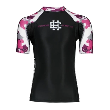 Short sleeve rashguard kids EXTREME HOBBY TEDDY BEAR czarny