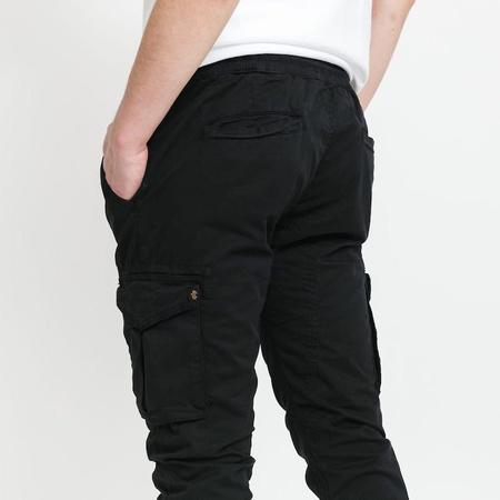 Spodnie ALPHA INDUSTRIES COTTON TWILL JOGGER czarne 116202 03