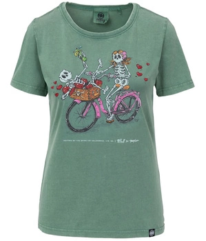 T-shirt damski PIT BULL Denim Washed CRUISINANDBOOZIN WMN mint