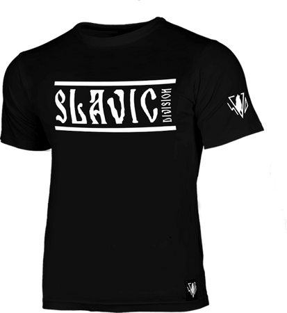 T-shirt SLAVIC DIVISION LINIA SŁOWIAŃSKA czarny