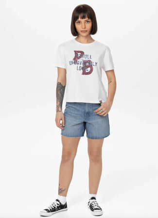 T-shirt damski PIT BULL Oversize LOYAL WMN biały