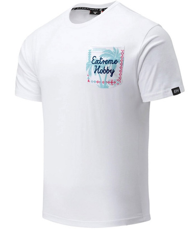 T-shirt EXTREME POCKET TROPIC biały