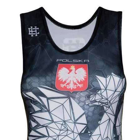 Trykot Zapaśniczy Damski Polska Camo